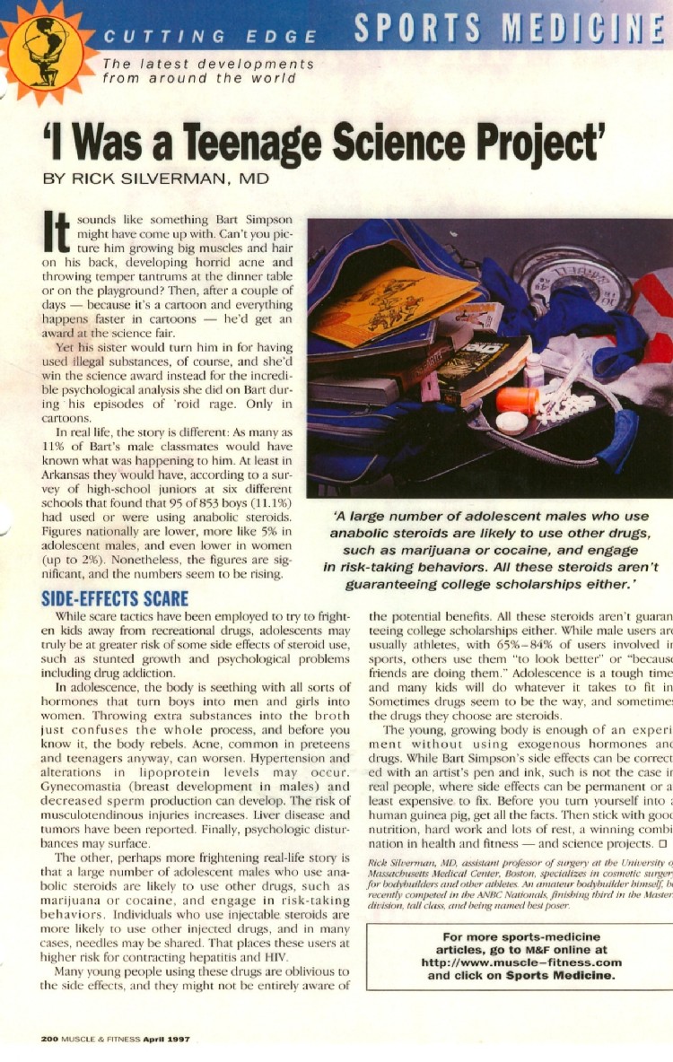 Sports Medicine Article by Dr. Rick Silverman